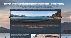 Desktop Screenshot of northcoasttrailhostel.com