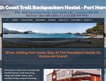 Tablet Screenshot of northcoasttrailhostel.com